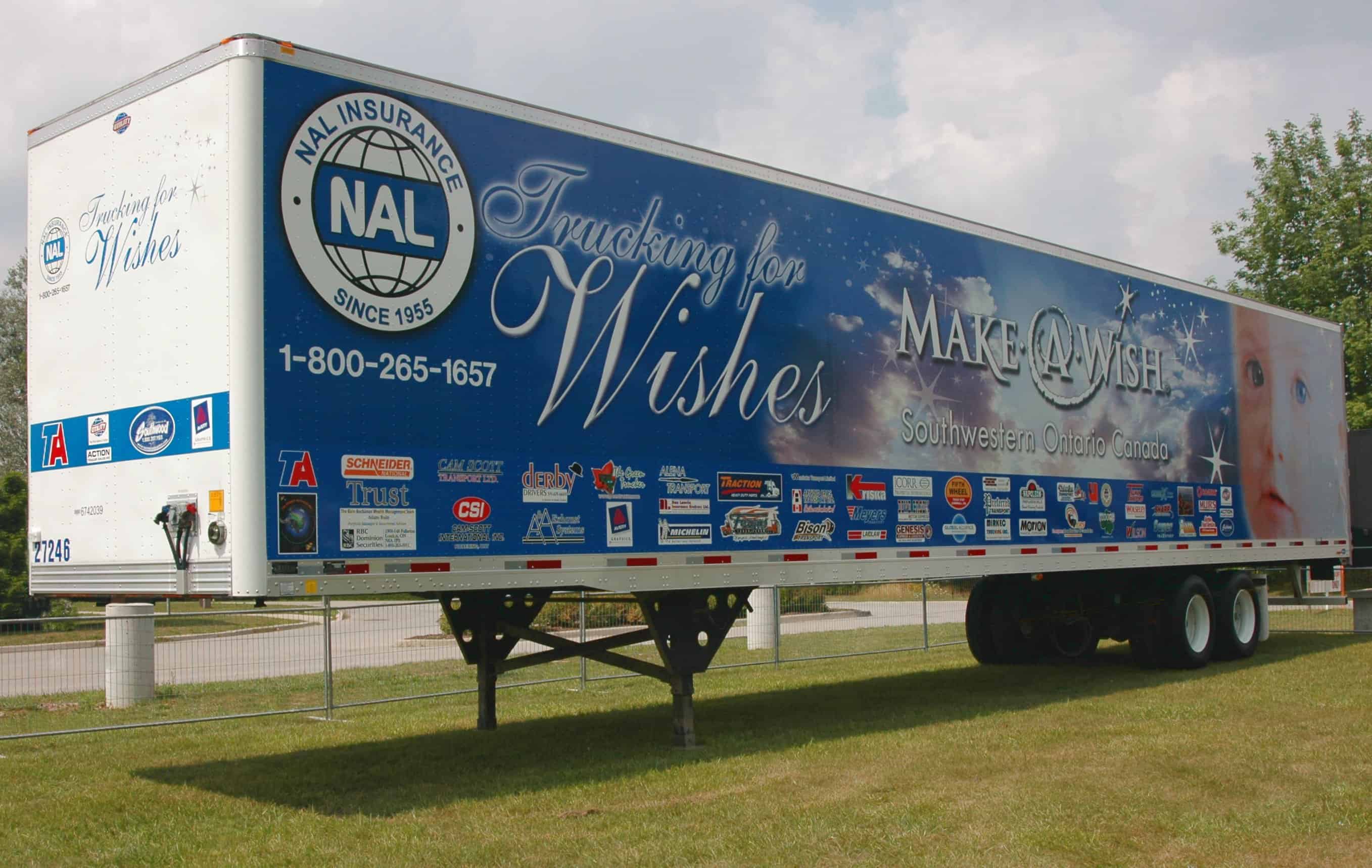 Trucking for Wishes Trailer